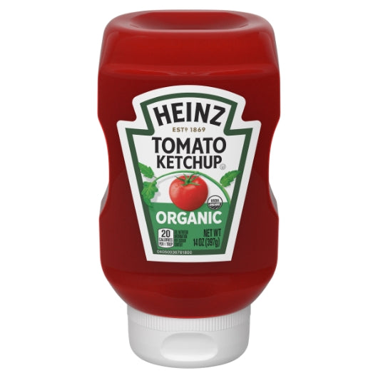 Heinz Organic Ketchup Bottle, 6 x 14 oz Case - Condiments & Sauces