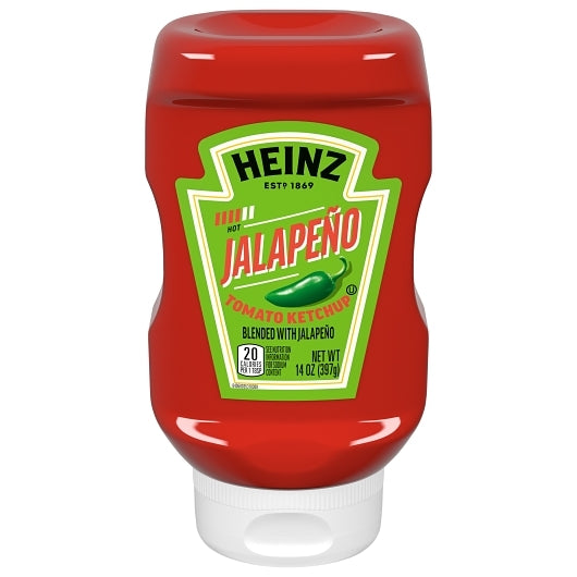 Heinz Jalapeno Ketchup Bottle, 6 x 397 GR Case - Condiments & Sauces