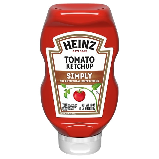 Simply Heinz All Natural Ketchup, 12 x 19 oz Case - Condiments & Sauces - image 2