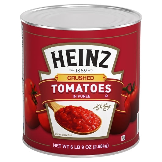 Heinz Crushed Tomatoes in Puree, 6 x 105 oz Case - Pantry Ingredients