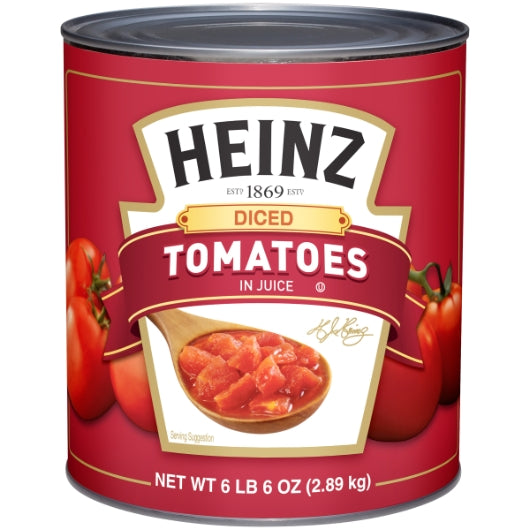 Heinz Diced Tomato in Juice, 6 x 102 oz Case - Condiments & Sauces