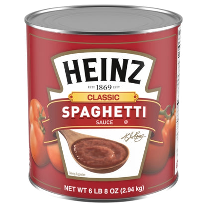 Heinz Spaghetti Sauce, 6 x 6.5 lb Case - Pantry Ingredients