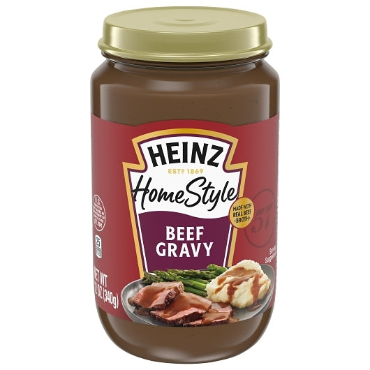 Heinz Homestyle Beef Gravy Jar, 12 x 340 GR Case - Condiments & Sauces