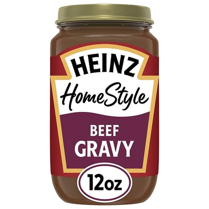 Heinz Homestyle Beef Gravy Jar, 12 x 340 GR Case - GS1 mobile-ready hero image