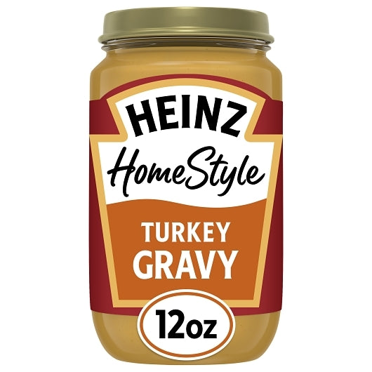 Heinz Homestyle Turkey Gravy Jar, 12 x 340 GR Case - GS1 mobile-ready hero image