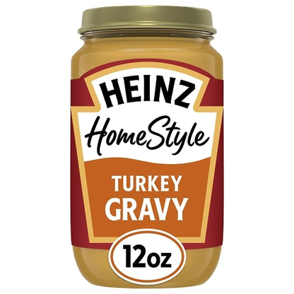 Heinz Homestyle Turkey Gravy Jar, 12 x 340 GR Case - GS1 mobile-ready hero image