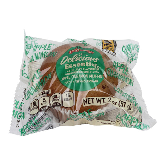 Otis Spunkmeyer Individually Wrapped Apple Cinnamon Muffin, 72 x 2 oz Case - Bakery & Desserts