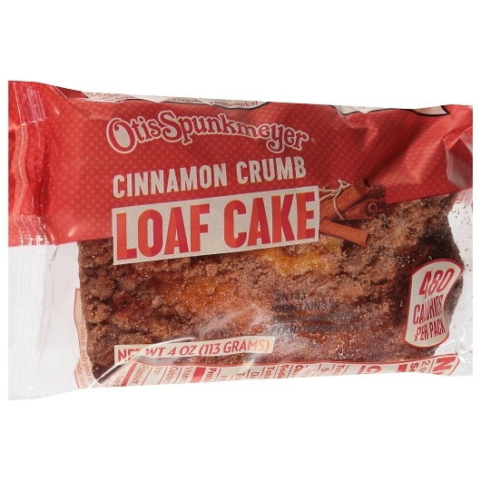 Otis Spunkmeyer Cinnamon With Artificial Flavor Individually Wrapped Loaf Cake, 24 x 4 oz Case - DOT product image 3