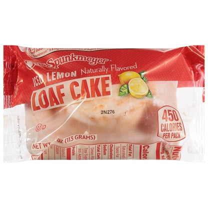 Otis Spunkmeyer Lemon Iced With Natural And Artificial Flavor Individually Wrapped Loaf Cake, 24 x 4 oz Case - Bakery &