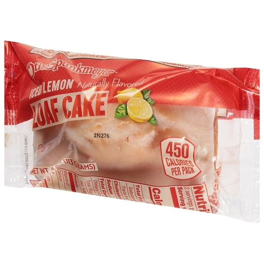 Otis Spunkmeyer Lemon Iced With Natural And Artificial Flavor Individually Wrapped Loaf Cake, 24 x 4 oz Case - DOT product image 5