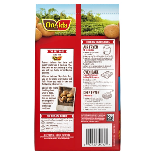 Ore-Ida Crispy Tater Tots, 12 x 2 lb Case - DOT product image 5