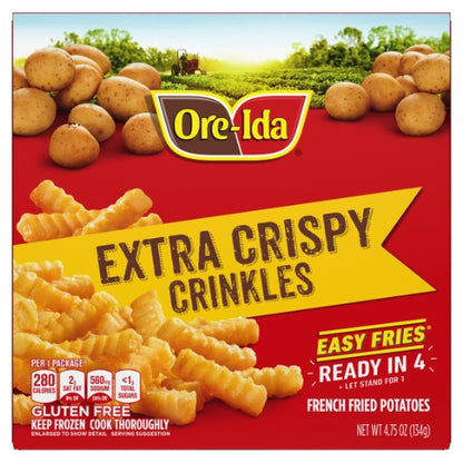 Ore-Ida Extra Crispy Microwavable French Fries, 12 x 134 GR Case - DOT product image 2