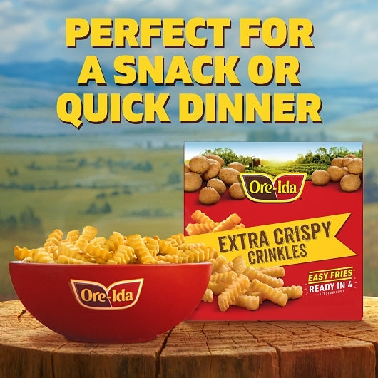 Ore-Ida Extra Crispy Microwavable French Fries, 12 x 134 GR Case - Alternate product angle or state