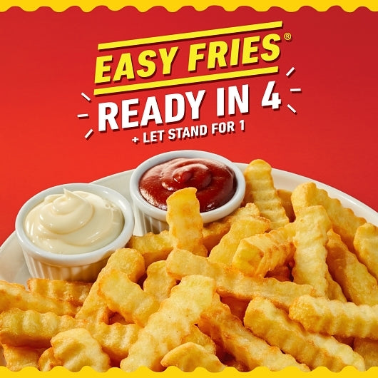 Ore-Ida Extra Crispy Microwavable French Fries, 12 x 134 GR Case - Alternate product angle or state