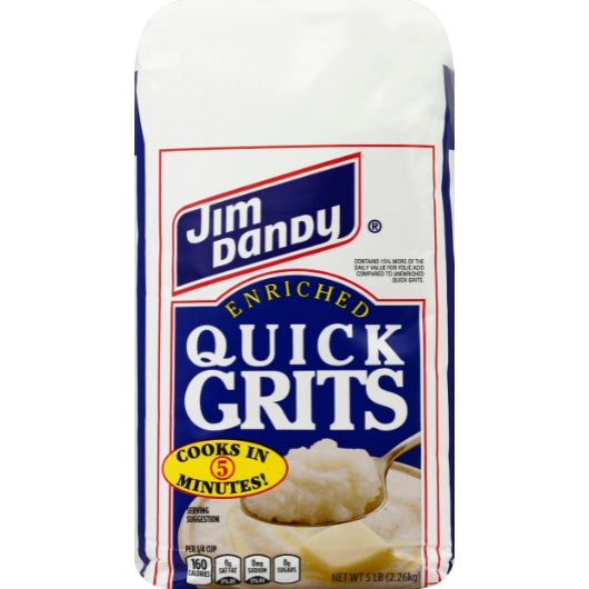 Jim Dandy Quick Grits 5 Pound, 8 x 5 lb Case - Rice & Grains