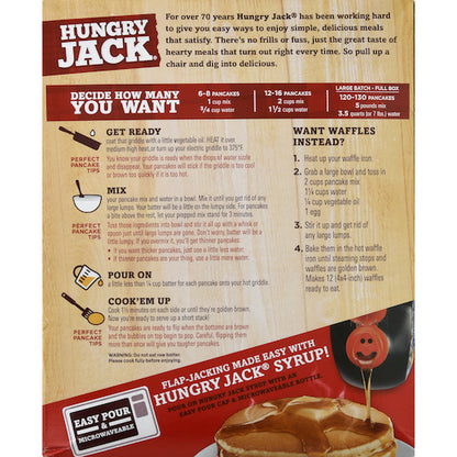 Hungry Jack Complete Buttermilk Pancake Mix, 6 x 80 oz Case - DOT product image 2