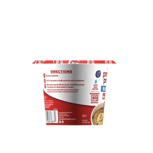 Premier Protein Blueberry Muffin Cup, 12 x 2.3 oz Case - Bakery & Desserts
