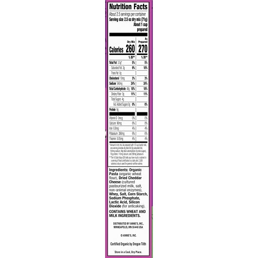 Shells and White Cheddar Macaroni & Cheese, 12 x 6 oz Case - DOT product image 7