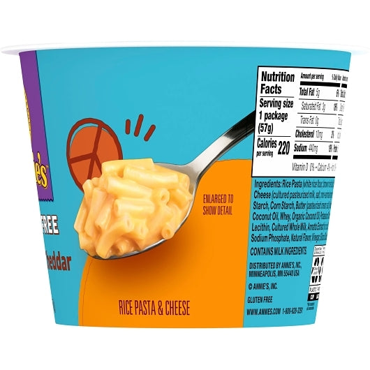 Gluten Free Rice Gluten Free Cheddar Macaroni & Cheese Pasta, 12 x 2.01 oz Case - DOT product image 8