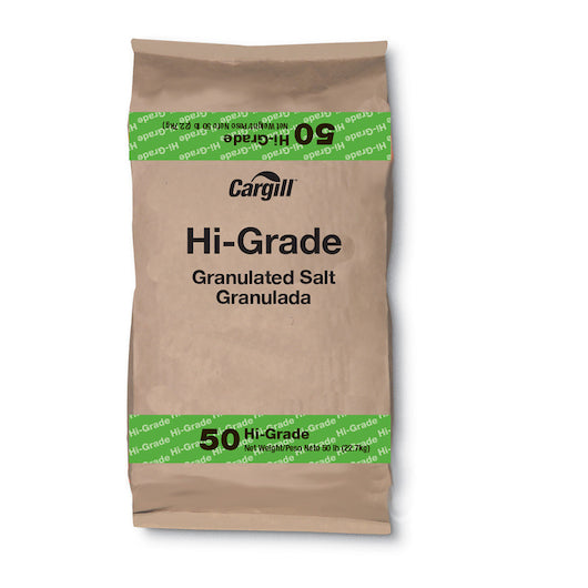 Cargill Salt Cargill High Grade Non-Iodized, 1 x 50 lb Case - Spices Seasonings