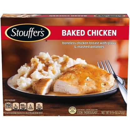 Stouffer's Classics Baked Chicken Meal, 12 x 8.875 oz Case - Prepared Foods