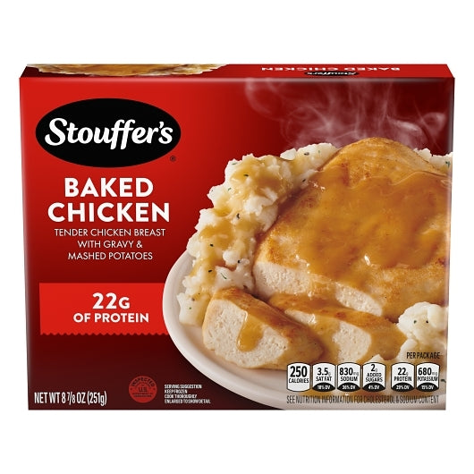 Stouffer's Classics Baked Chicken Meal, 12 x 8.875 oz Case - Prepared Foods