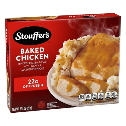 Stouffer's Classics Baked Chicken Meal, 12 x 8.875 oz Case - Alternate product angle or state