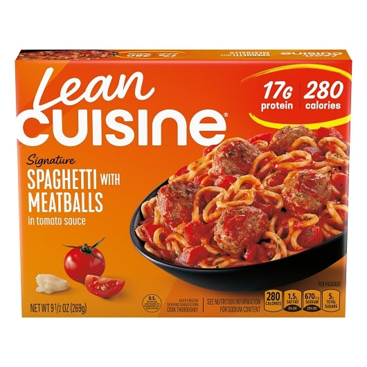 Lean Cuisine Spaghetti & Meatballs, 12 x 9.5 oz Case - Pantry Ingredients