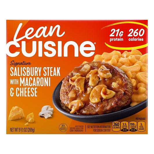 Lean Cuisine Salisbury Steak with Macaroni & Cheese, 12 x 9.5 oz Case - DOT product image 2