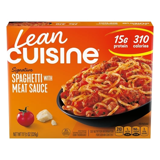 Lean Cuisine Spaghetti With Meat Sauce Meal, 12 x 11.5 oz Case - Pantry Ingredients