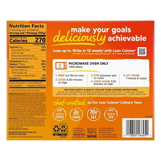 Lean Cuisine Meatloaf, 12 x 9.375 oz Case - DOT product image 8