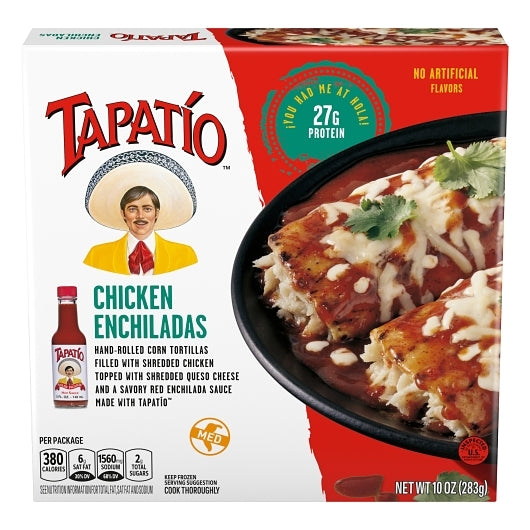 Tapatio Chicken Enchilada, 10 x 10 oz Case - Frozen Snacks & Appetizers