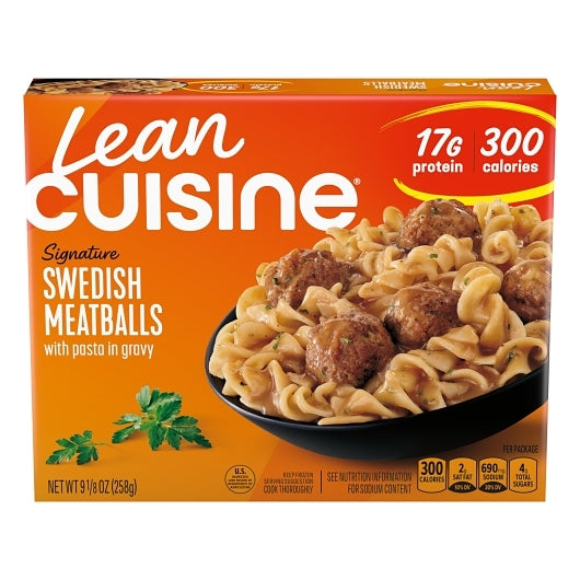 Lean Cuisine Swedish Meatballs, 12 x 9.125 oz Case - Prepared Foods