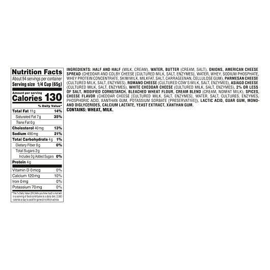 Nestle Professional Four Cheese Sauce Pouch, 6 x 36 oz Case - Condiments & Sauces