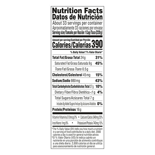 Stouffer's White Cheddar Macaroni & Cheese, 4 x 4 x 4 lb Case - DOT product image 8