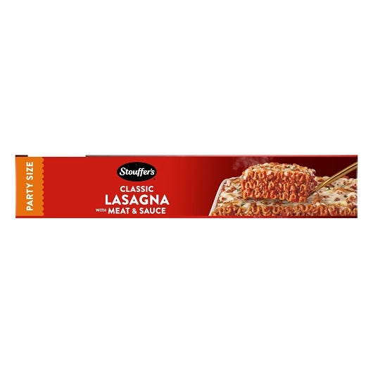 Stouffer's Party Size 2X the Meat Lasagna with Meat and Sauce, 6 x 5.625 lb Case - DOT product image 8