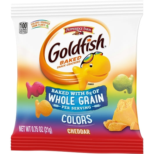 Pepperidge Farms Goldfish Cheddar Colors Crackers, 300 x 0.75 oz Case - DOT product image 5