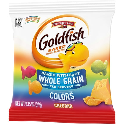 Pepperidge Farms Goldfish Cheddar Colors Crackers, 300 x 0.75 oz Case - DOT product image 5