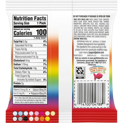 Pepperidge Farms Goldfish Cheddar Colors Crackers, 300 x 0.75 oz Case - DOT product image 8