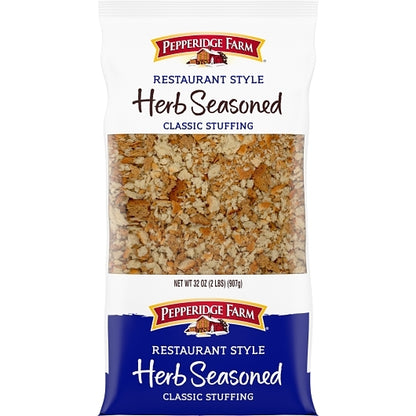 Puff Herb Stuffing Herb Seasoned Stuffing, 6 x 32 oz Case - Bakery & Desserts