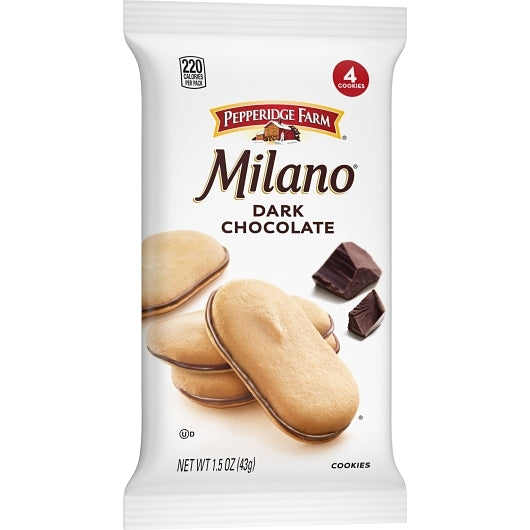 Cookie Puff Milano Dark Chocolate Cookies, 60 x 1.5 oz Case - DOT product image 3