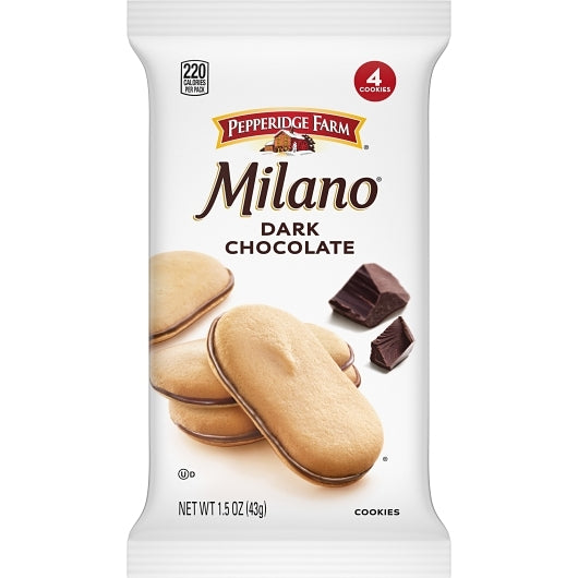 Cookie Puff Milano Dark Chocolate Cookies, 60 x 1.5 oz Case - DOT product image 2