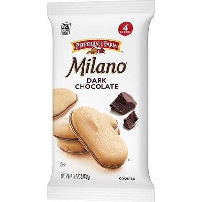 Cookie Puff Milano Dark Chocolate Cookies, 60 x 1.5 oz Case - DOT product image 5