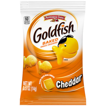 Pepperidge Farms Cheddar Crackers, 100 x 0.5 oz Case - Crackers & Grahams