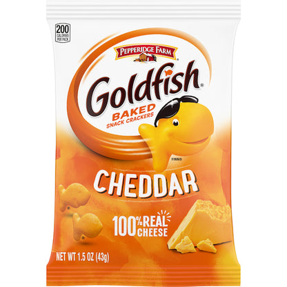 Pepperidge Farm Goldfish Cheddar Crackers, 1 x 72 ct Case - DOT product image 2