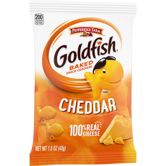Pepperidge Farm Goldfish Cheddar Crackers, 1 x 72 ct Case - DOT product image 6