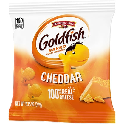 Pepperidge Farms Goldfish Cheddar Crackers, 300 x 0.75 oz Case - DOT product image 3