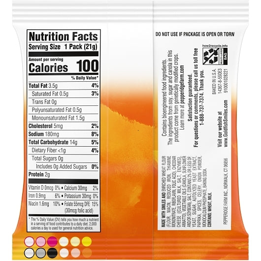 Pepperidge Farms Goldfish Cheddar Crackers, 300 x 0.75 oz Case - DOT product image 6