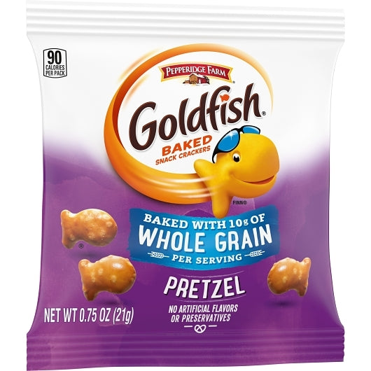 Pepperidge Farm Goldfish Pretzels Whole Grain Crackers, 300 x 0.75 oz Case - DOT product image 3