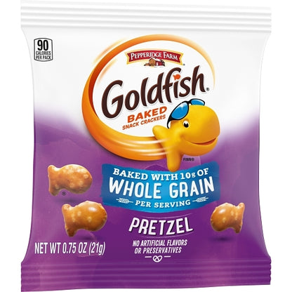 Pepperidge Farm Goldfish Pretzels Whole Grain Crackers, 300 x 0.75 oz Case - DOT product image 3